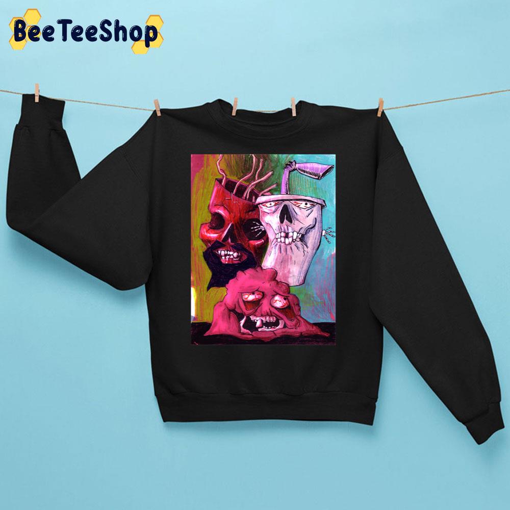 Halloween Aqua Teen Hunger Zombie Version Inspired Trending Unisex Sweatshirt