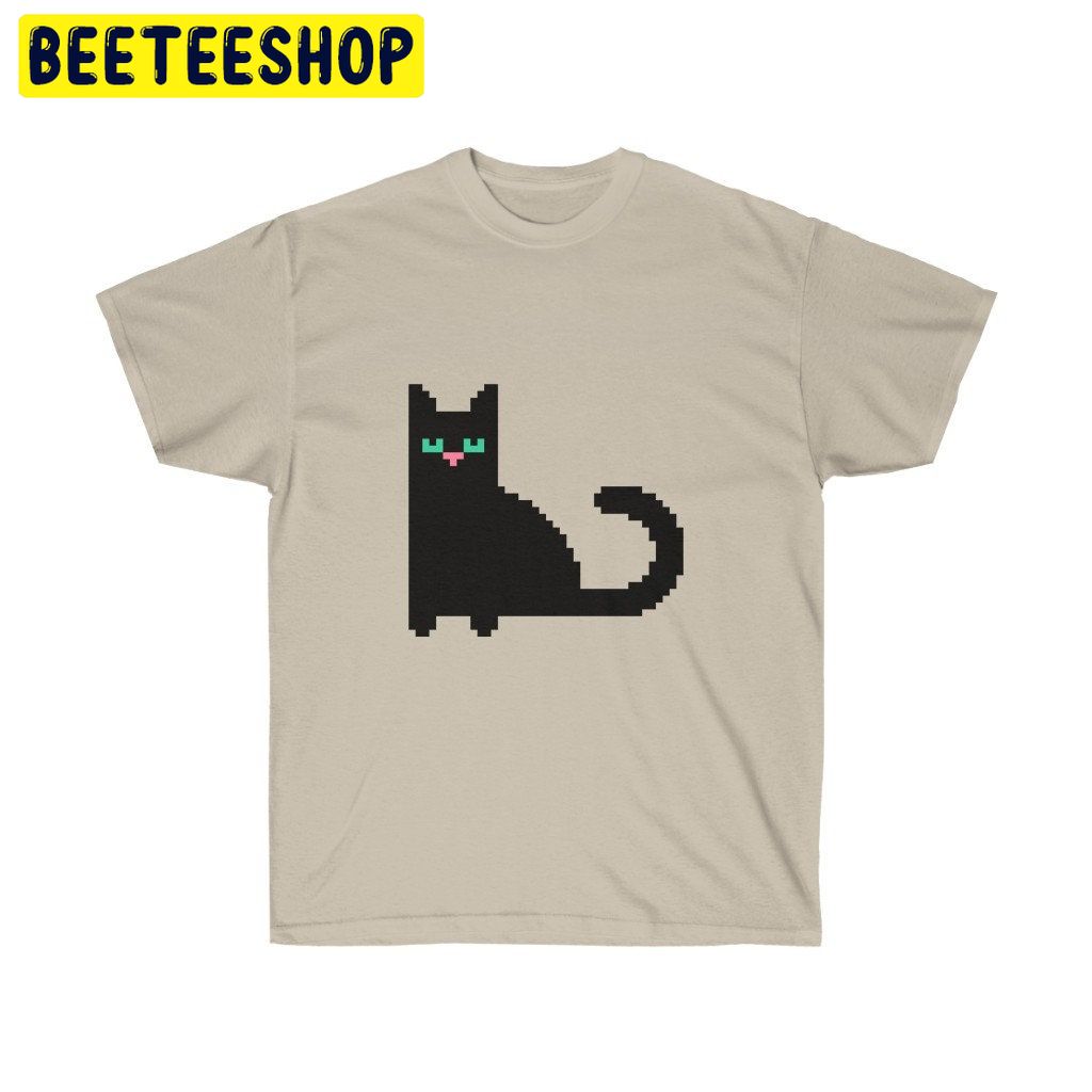 Halloween Gamer 8 Bit Black Cat Trending Unisex Shirt