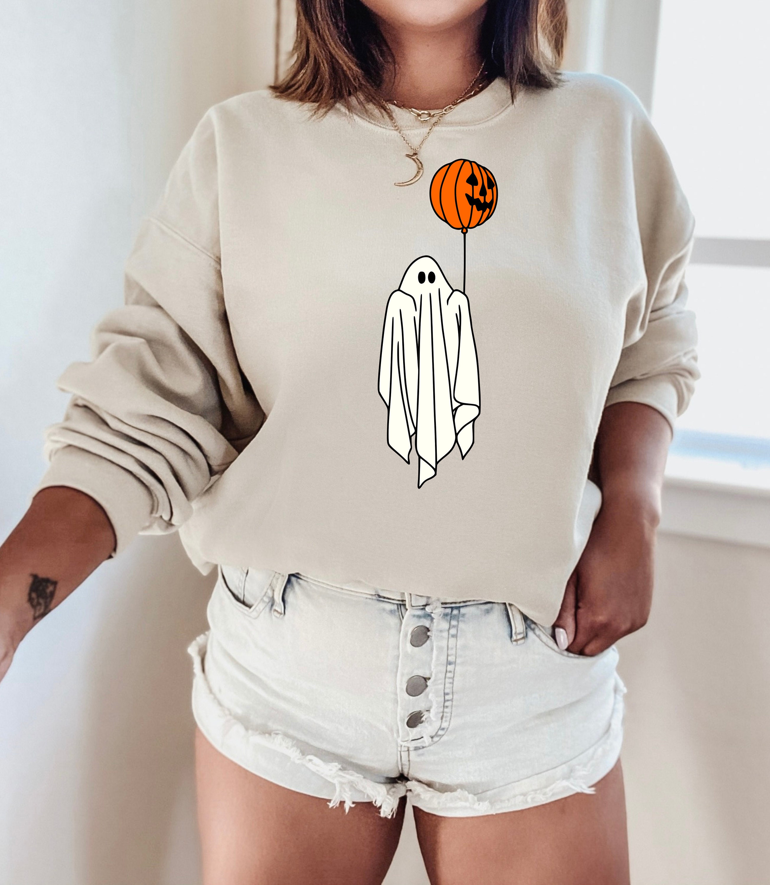 Halloween Ghost Balloon Sweatshirt