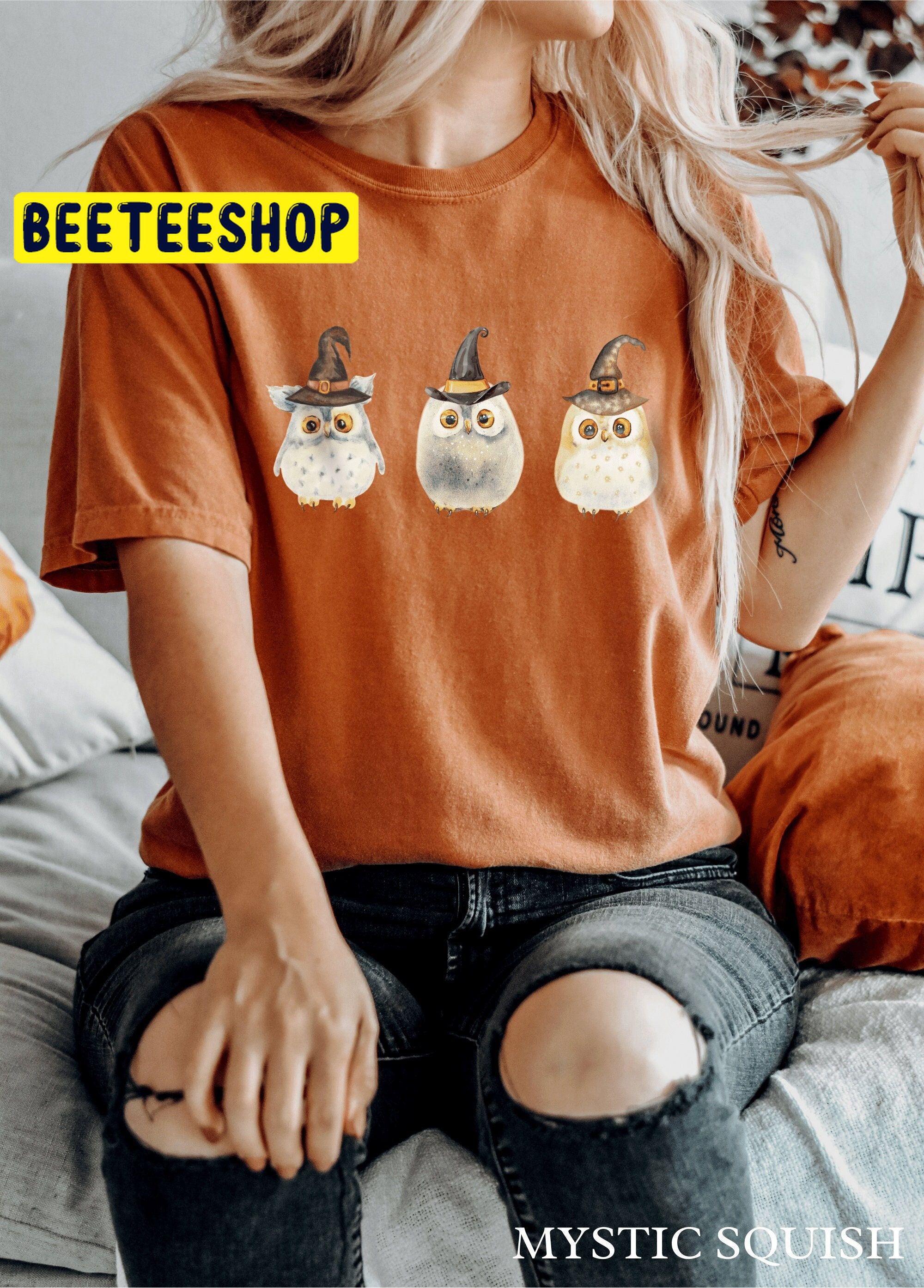 Halloween Owl Cottagecore Halloween Trending Unisex Shirt