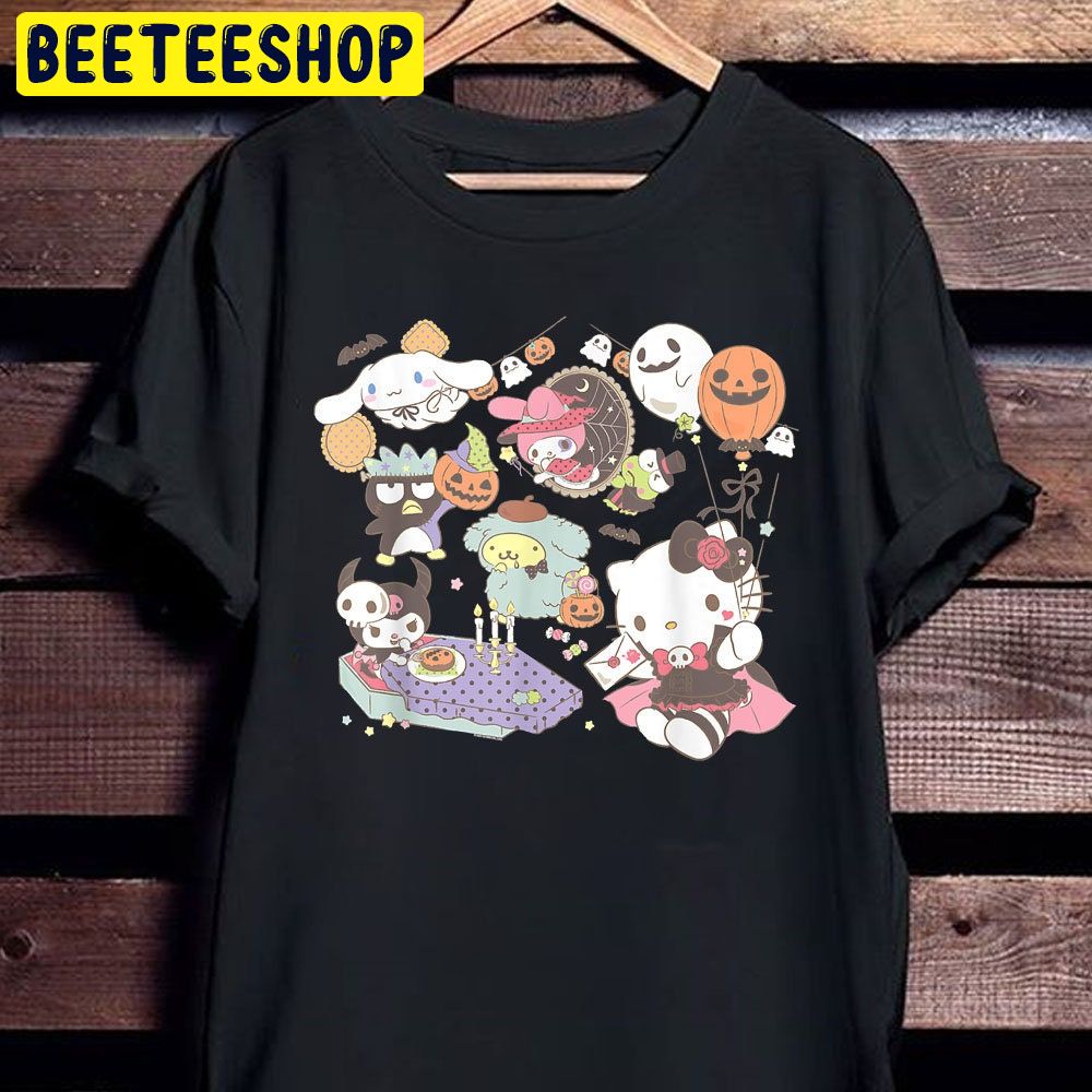 Halloween Party Sanrio Characters Trending Unisex Shirt