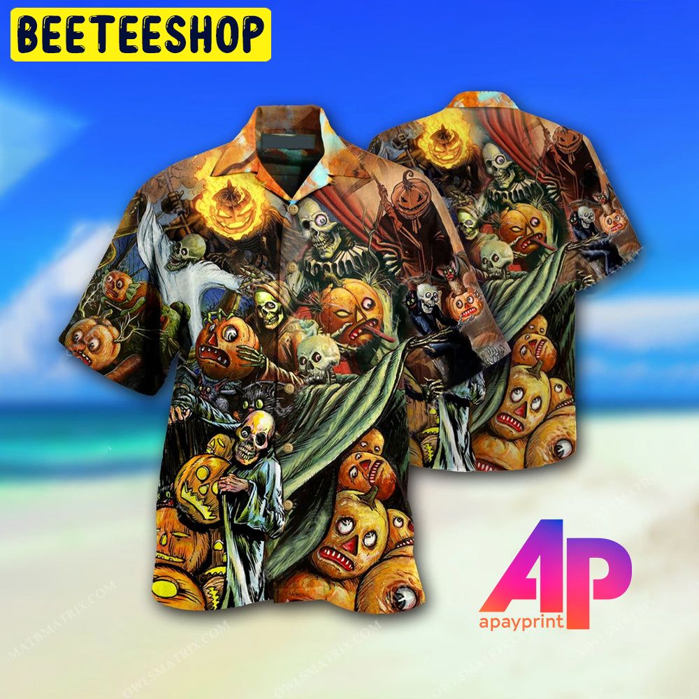 Halloween Pumpkin Scary Trending Hawaiian Shirt