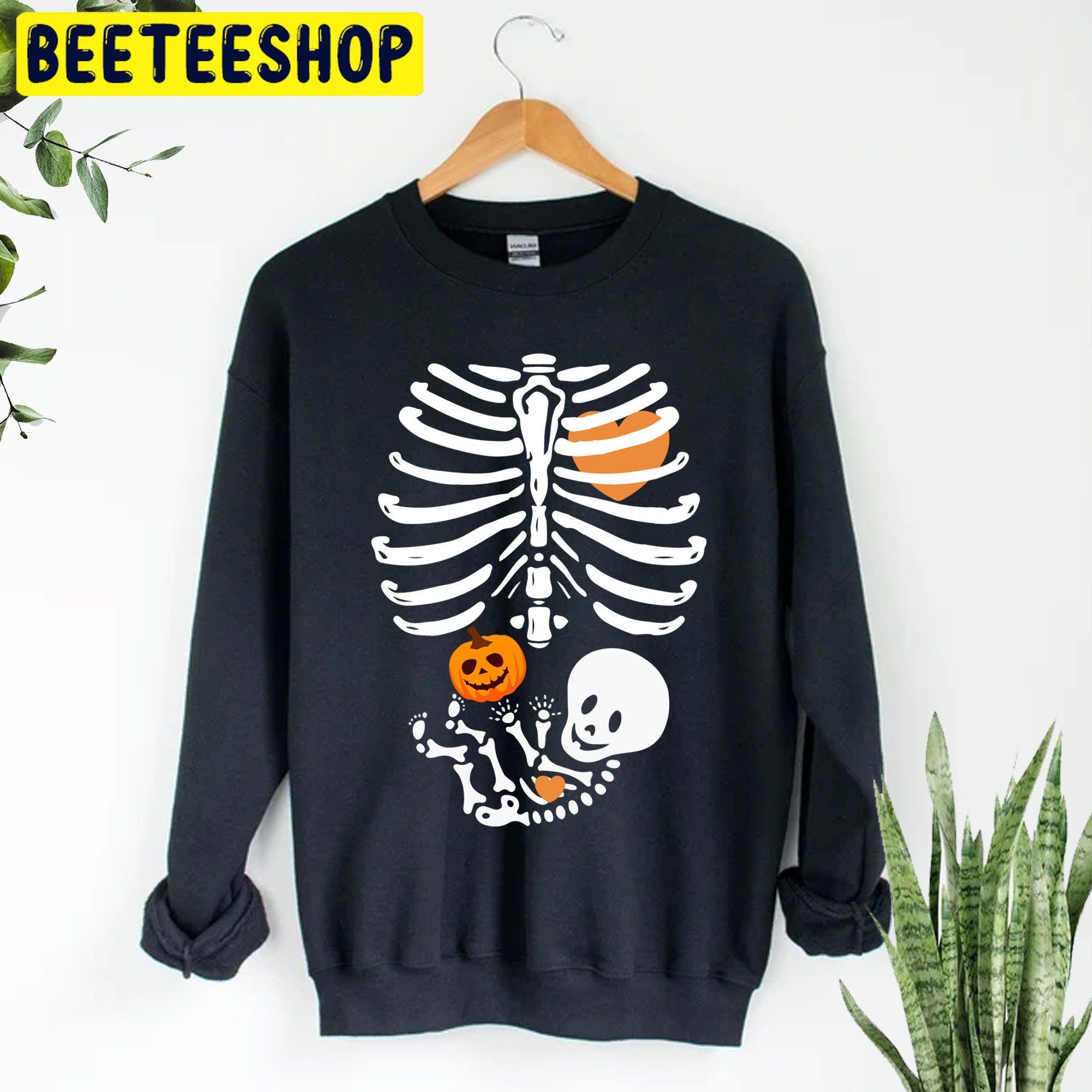 Halloween Skeleton Maternity Trending Unisex Shirt