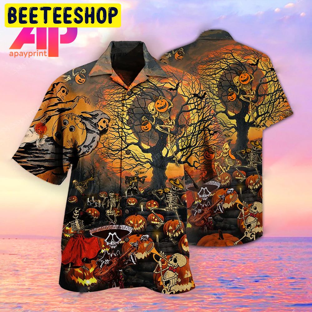 Halloween Skull Darkness Trending Hawaiian Shirt