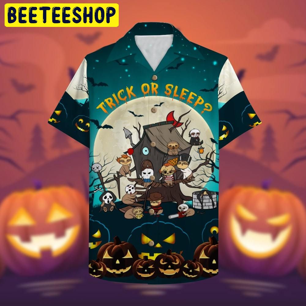 Halloween Trick Or Sleep Trending Hawaiian Shirt