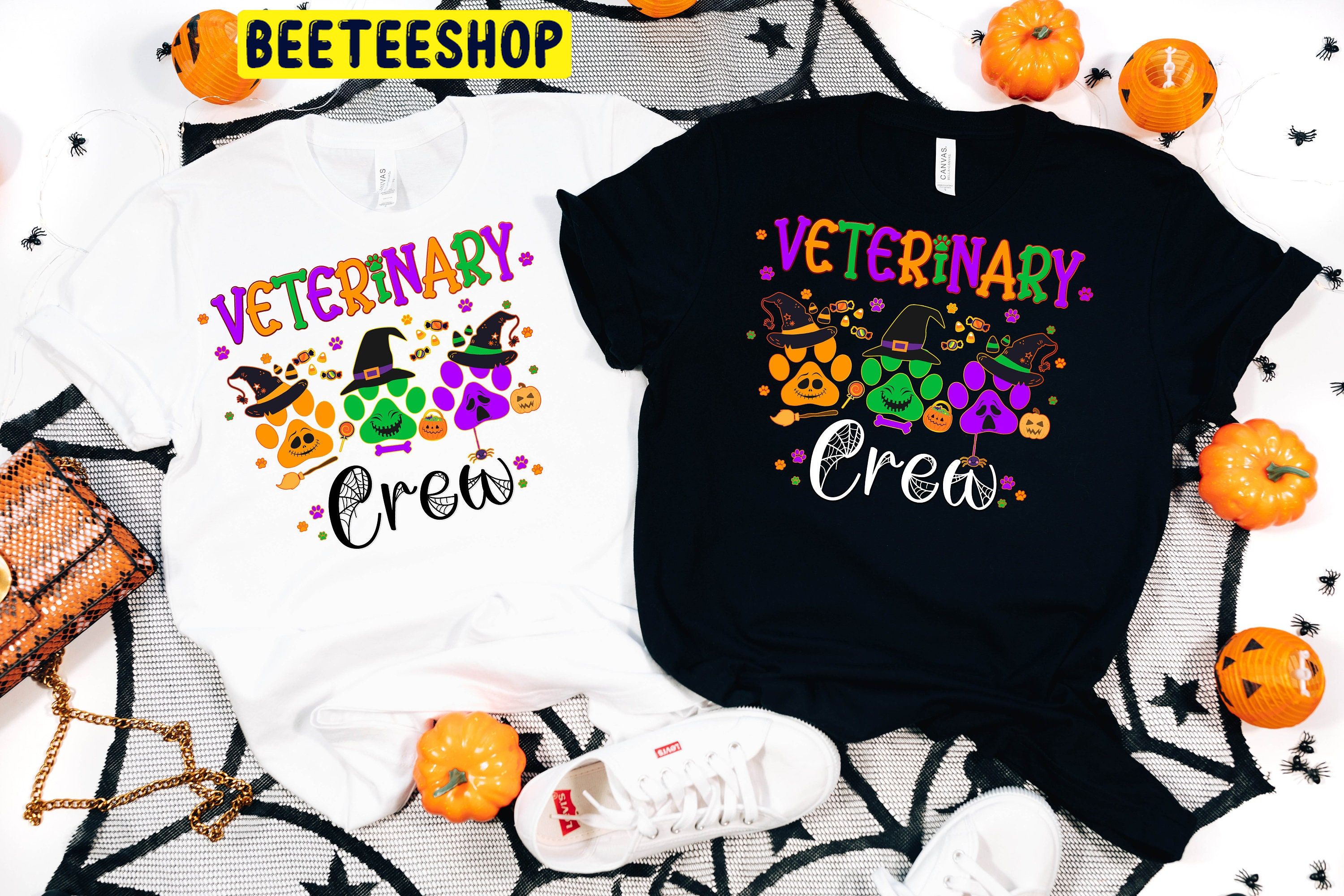 Halloween Veterinary Animal Paw Trending Unisex Shirt