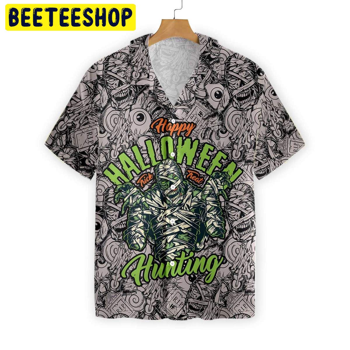 Halloween Vintage Scary Mummy Trending Hawaiian Shirt