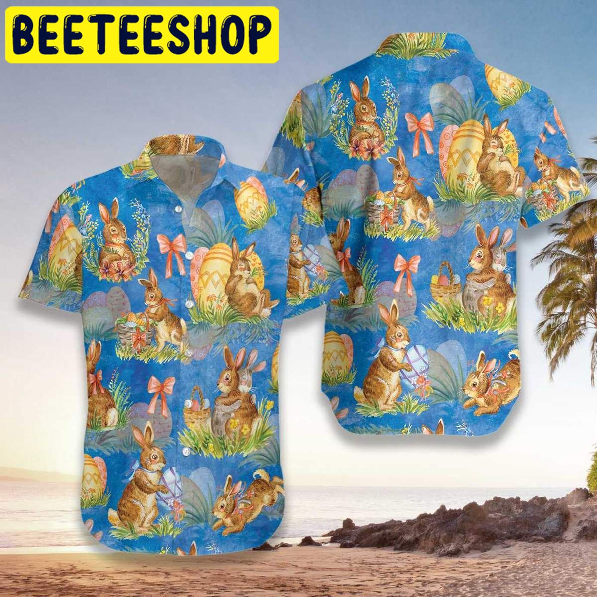 Happy Easter Day Bunny Hawaiian Shirt