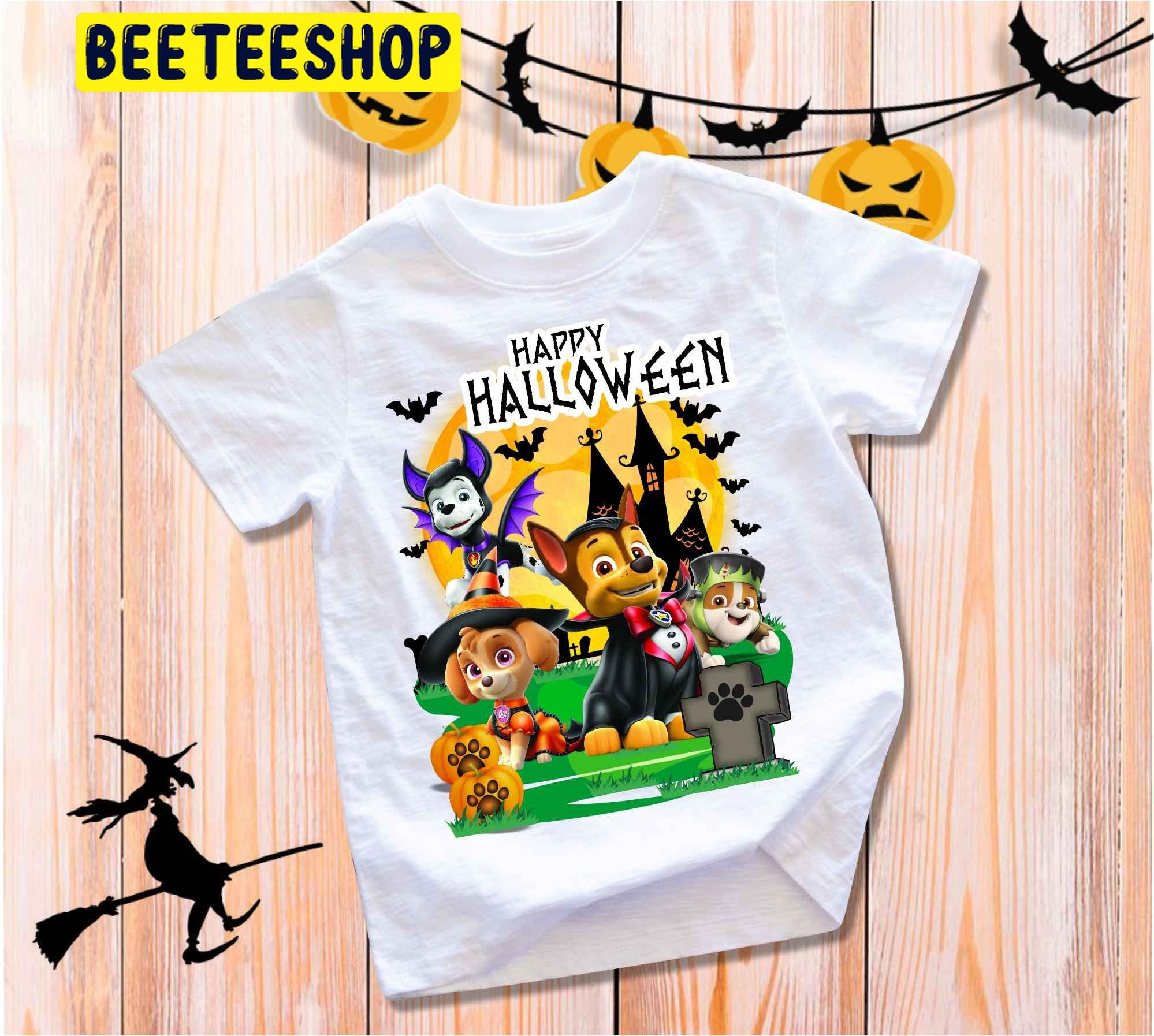 Happy Halloween Paw Patrol Trending Unisex Shirt