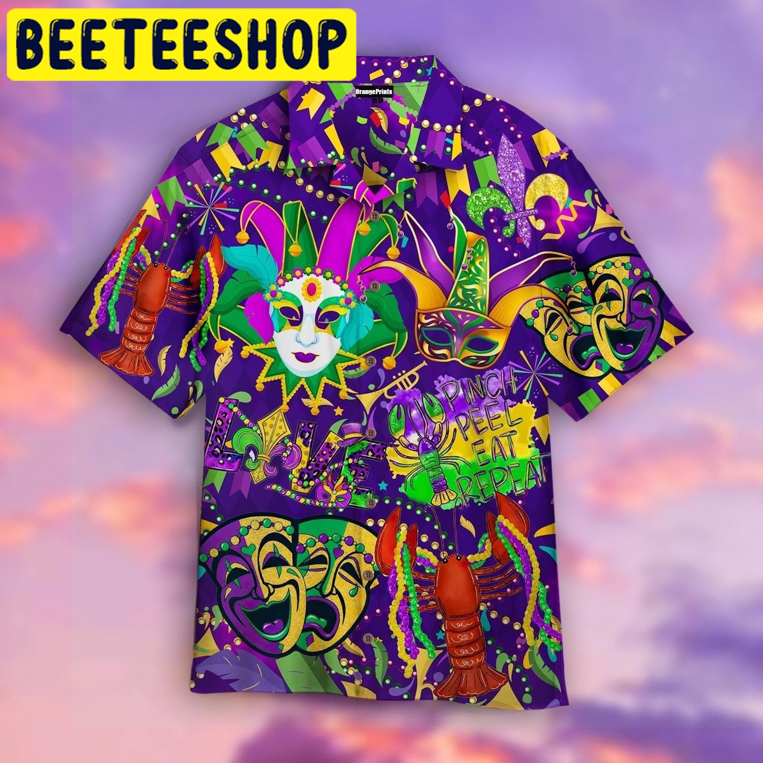 Happy Mardi Gras Hawaiian Shirt