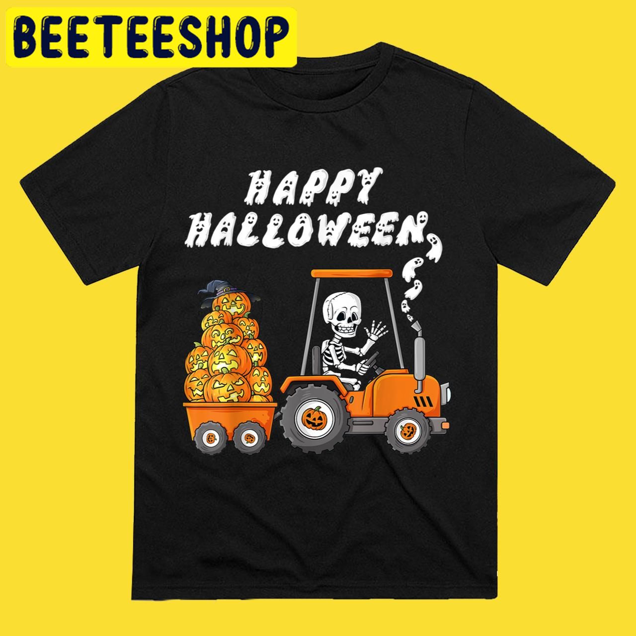 Happy Skeleton In 2022 Halloween Trending Unisex T-Shirt