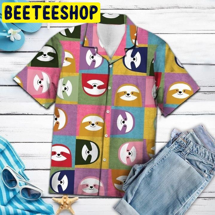 Happy Sloth Hawaiian Shirt - Beeteeshop