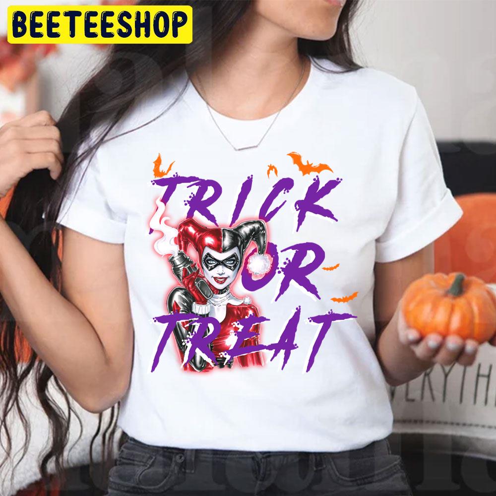 Harley Quinn Trick Or Treat Halloween Trending Unisex T-Shirt