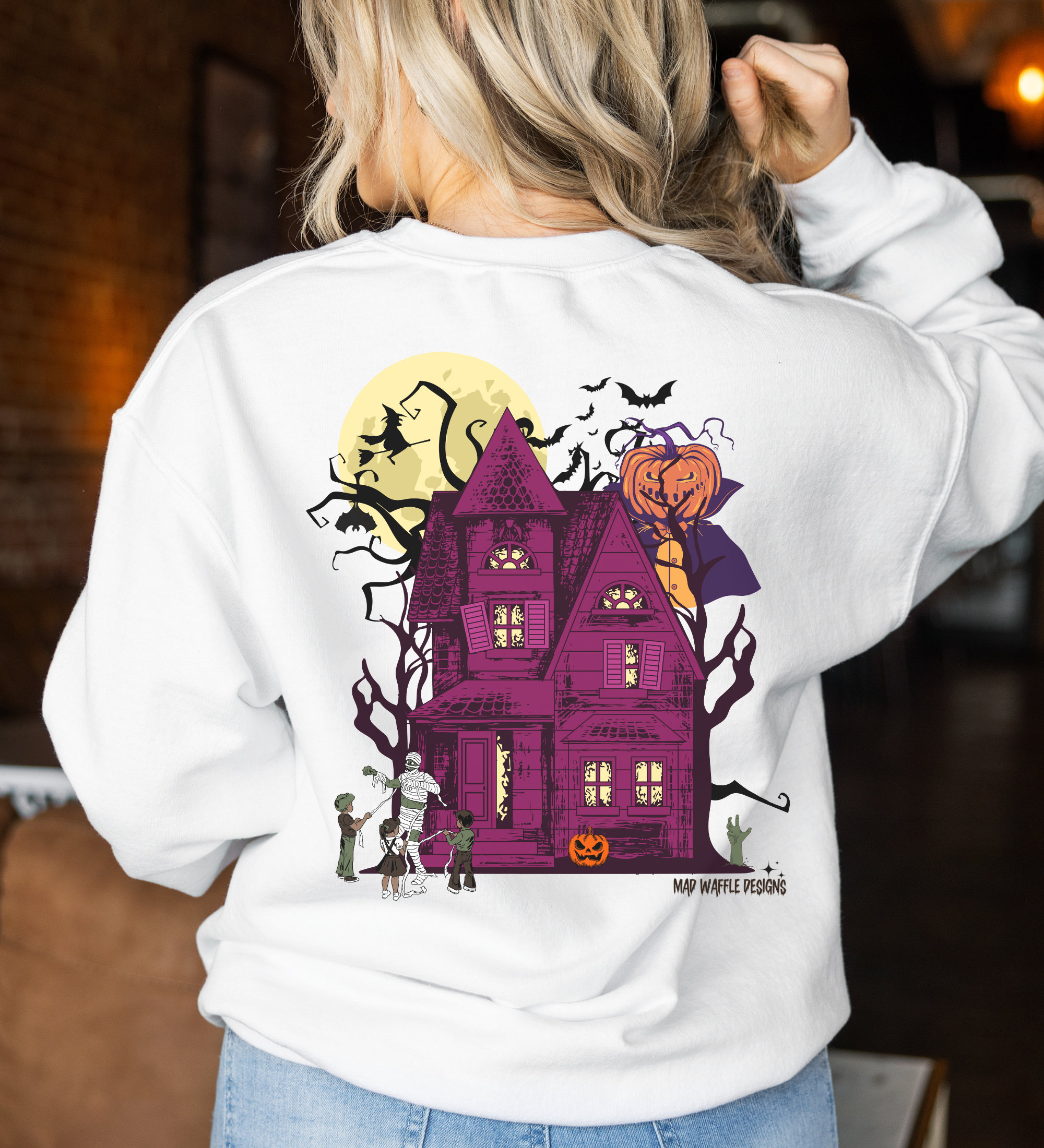 Haunted House Halloween Sweatshirt