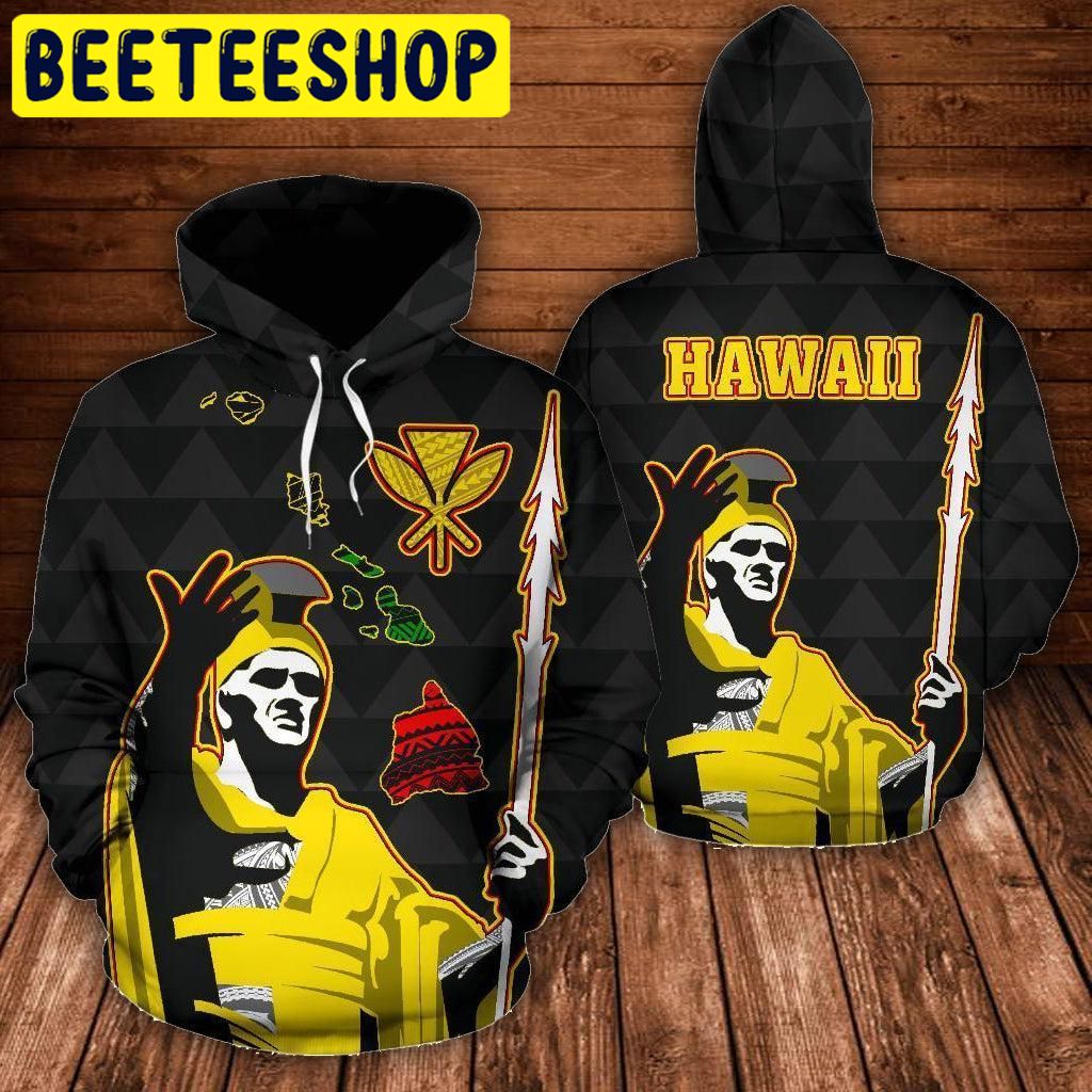 Hawaiian King All Over Print Hoodieen