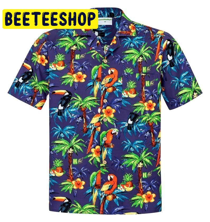 Hawaiian Parrots Multicolor Unique Design Hawaiian Shirt