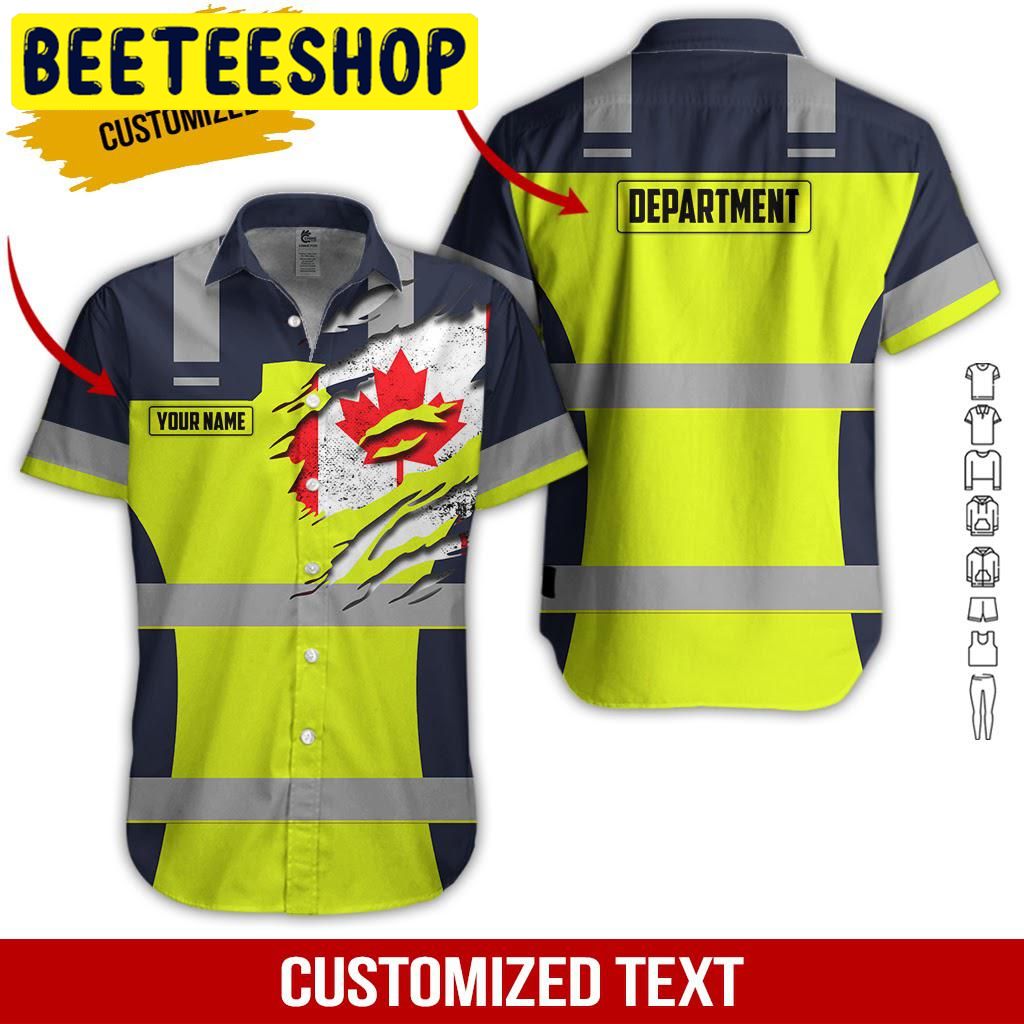 Heavy Equipment Custom Name Hawaiian Shirt 3359