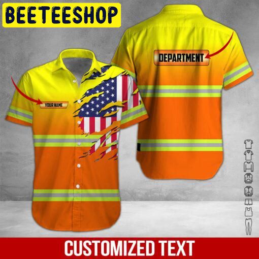 Heavy Equipment Workwear Custom Name Hawaiian Shirt 1759