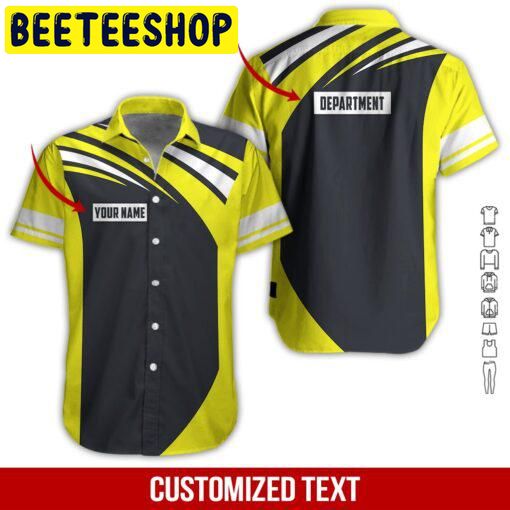 Heavy Equipment Workwear Custom Name Hawaiian Shirt 2359