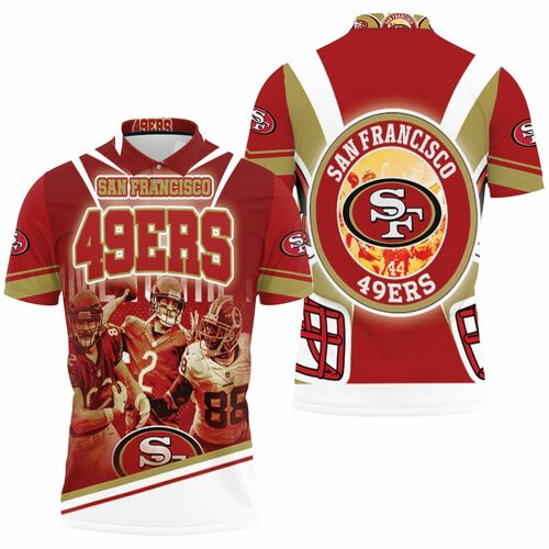 Helmet San Francisco 49ers Nfc West Division 2021 Super Bowl 3D All Over Print Polo Shirt