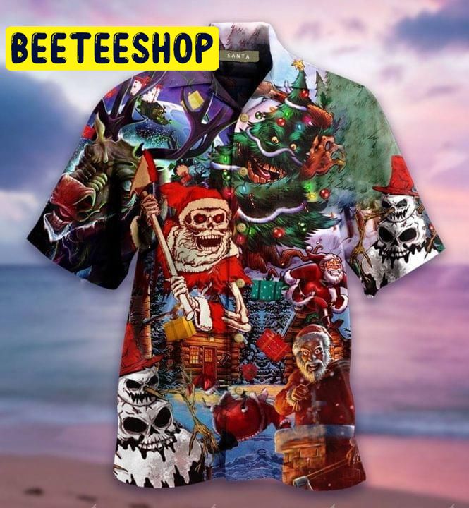 Here Comes Santa Claus Hawaiian Shirt