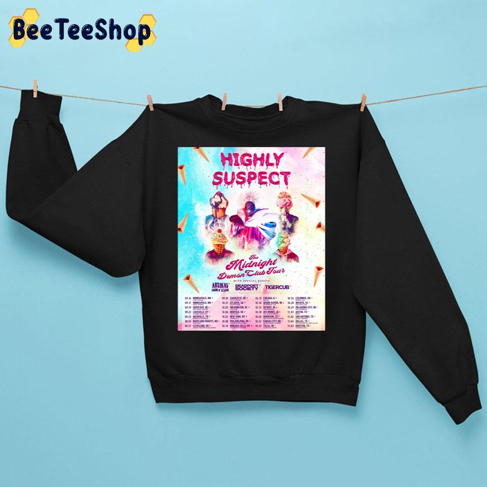 Highly Suspect The Midnight Demon Club Tour 2022 Trending Unisex Sweatshirt