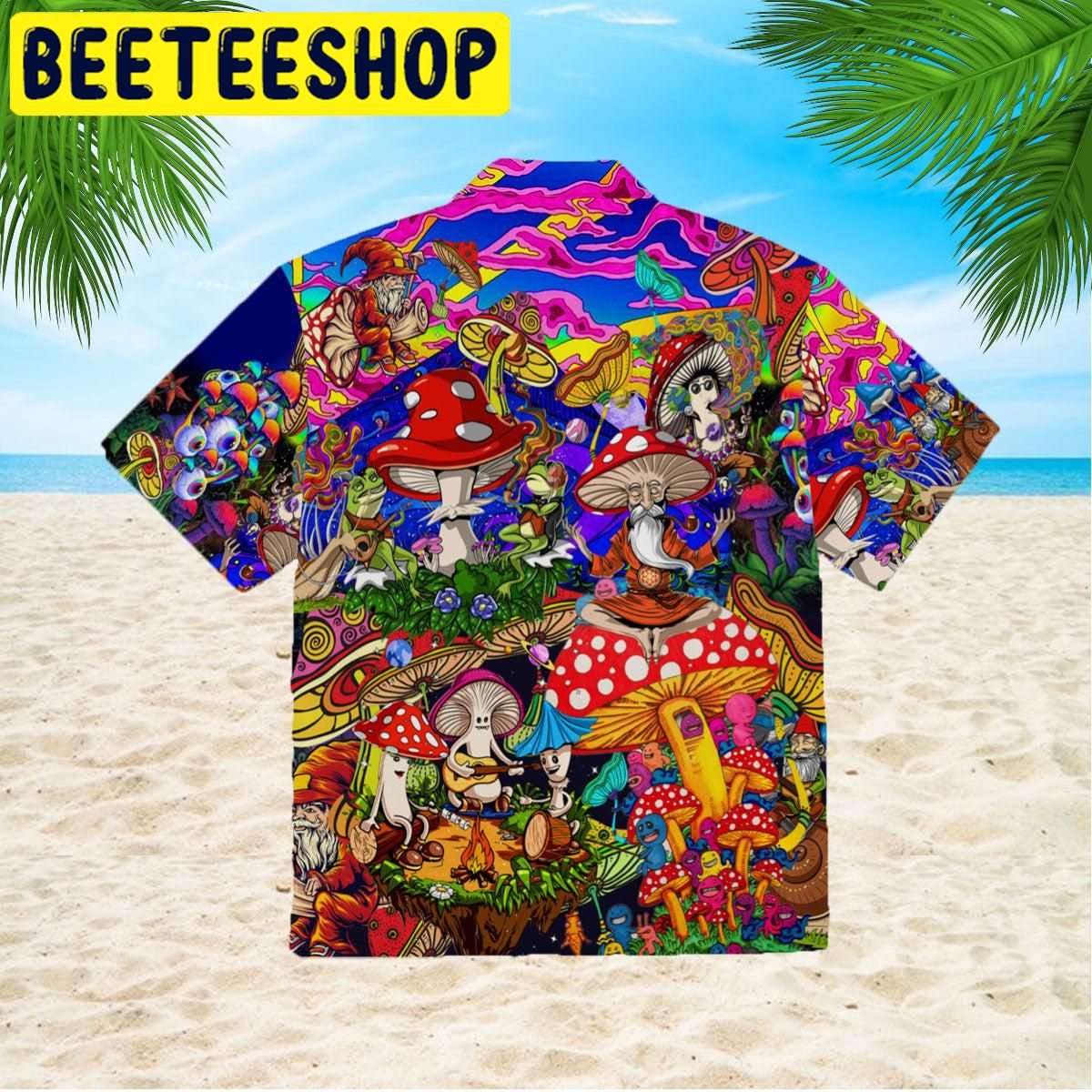 Hippie Mushroom Hawaiian Shirt - Beeteeshop