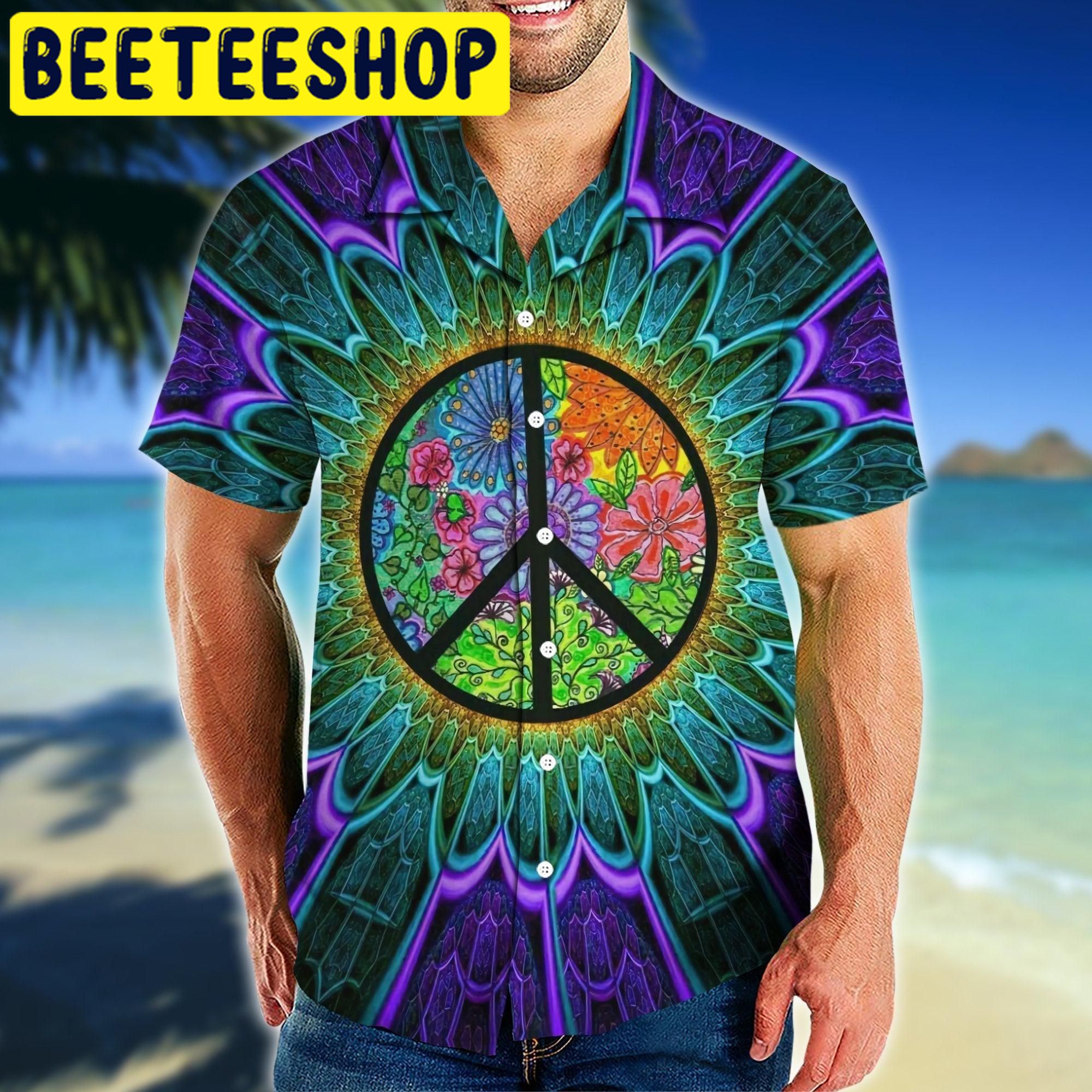 Hippie Tropical Hawaiian Shirt