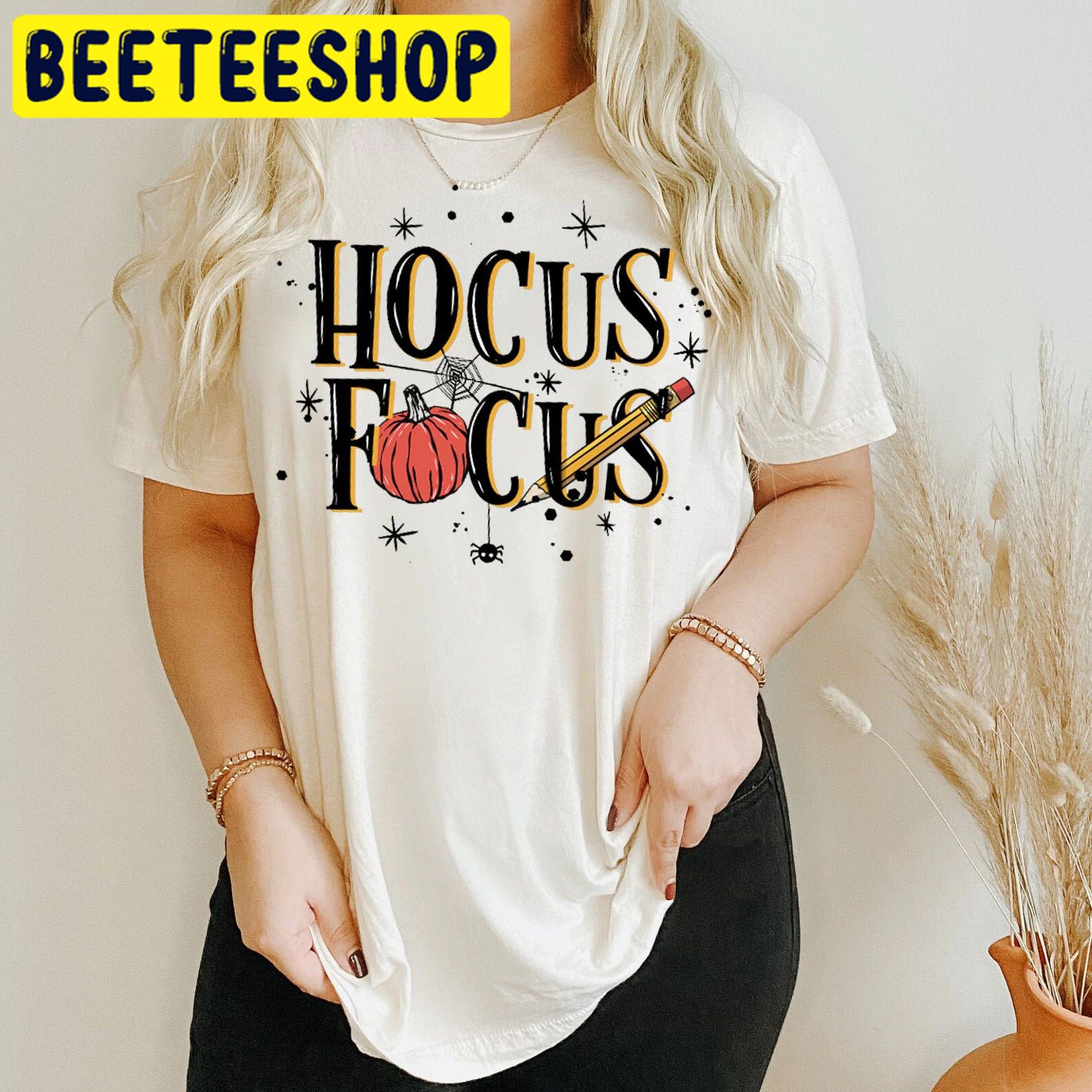 Hocus Focus Teacher Halloween Teacher Trending Unisex Shirt