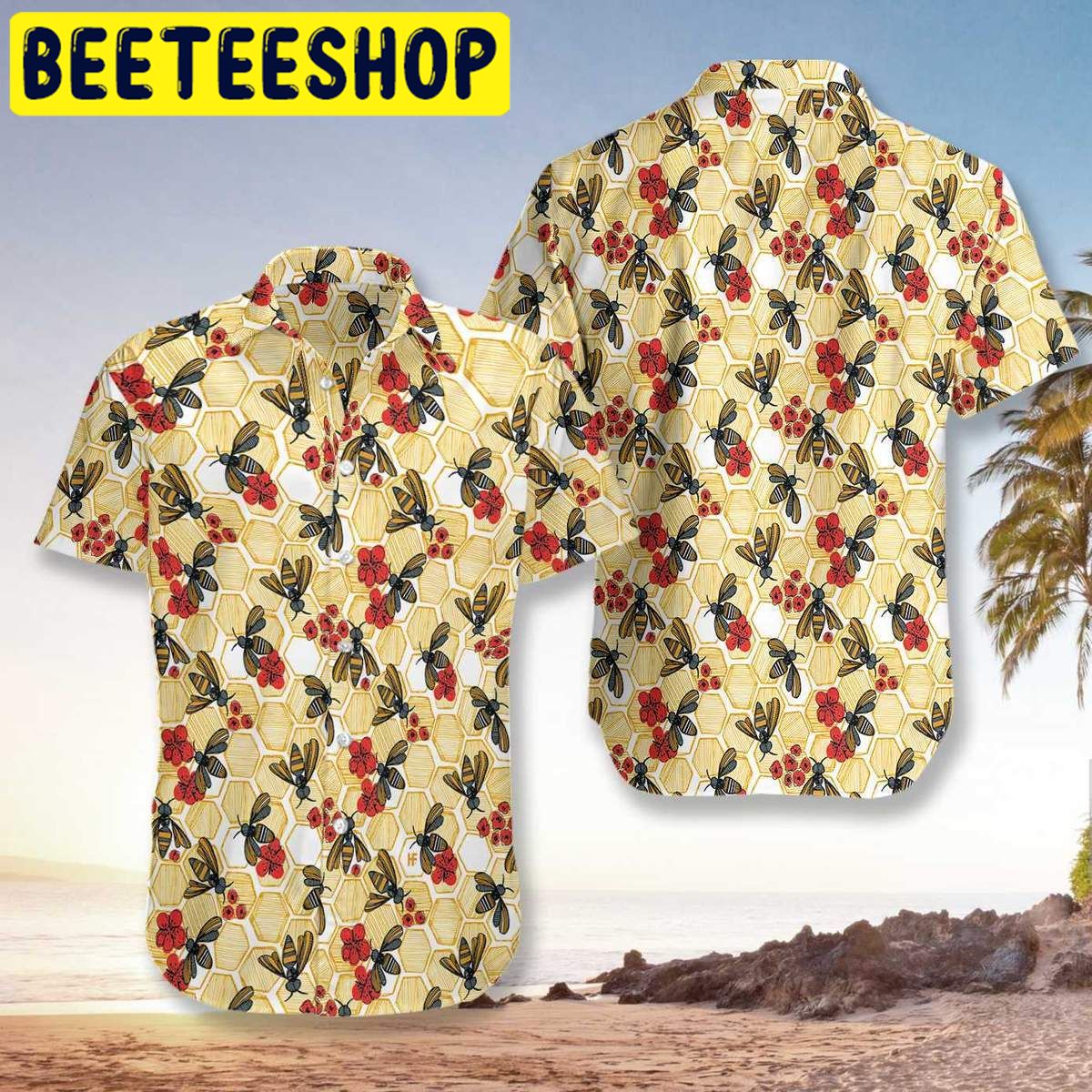 Honey Bee Hawaiian Shirt