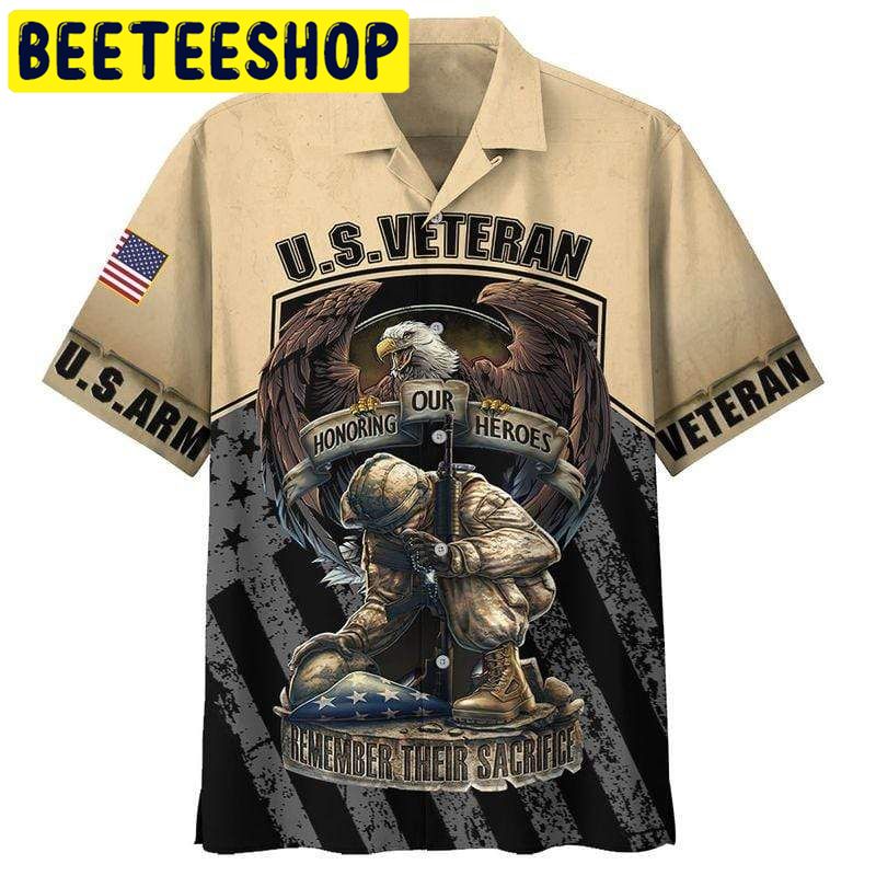 Honoring Our Heroes Remember Their Sacrifice US Army Veteran Hawaiian Shirt