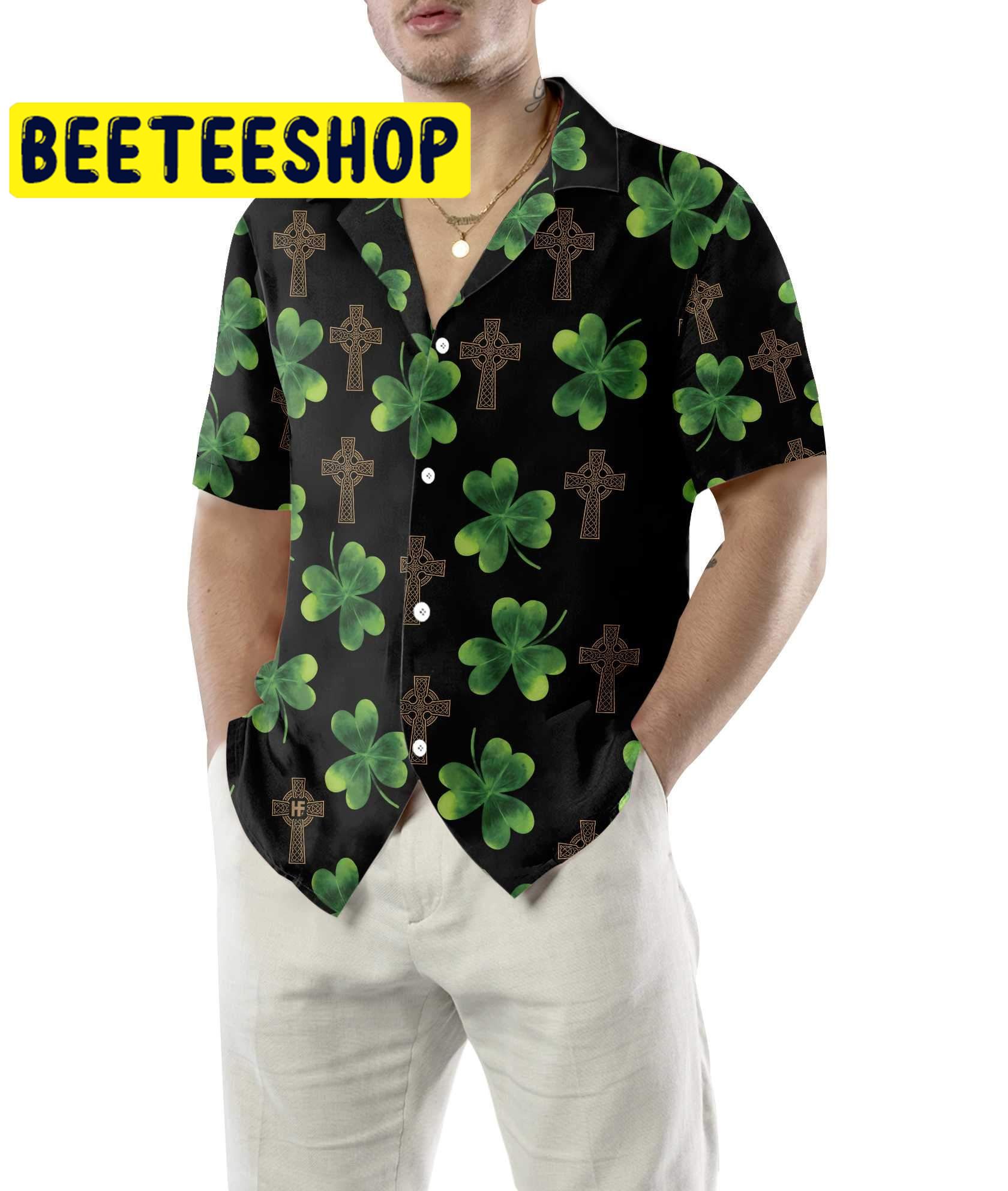 Hooligan Shamrock Irish Saint Patrick’s Day Hawaiian Shirt