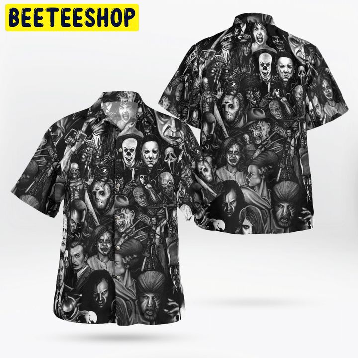 Horror Black Combo Trending Hawaiian Shirt