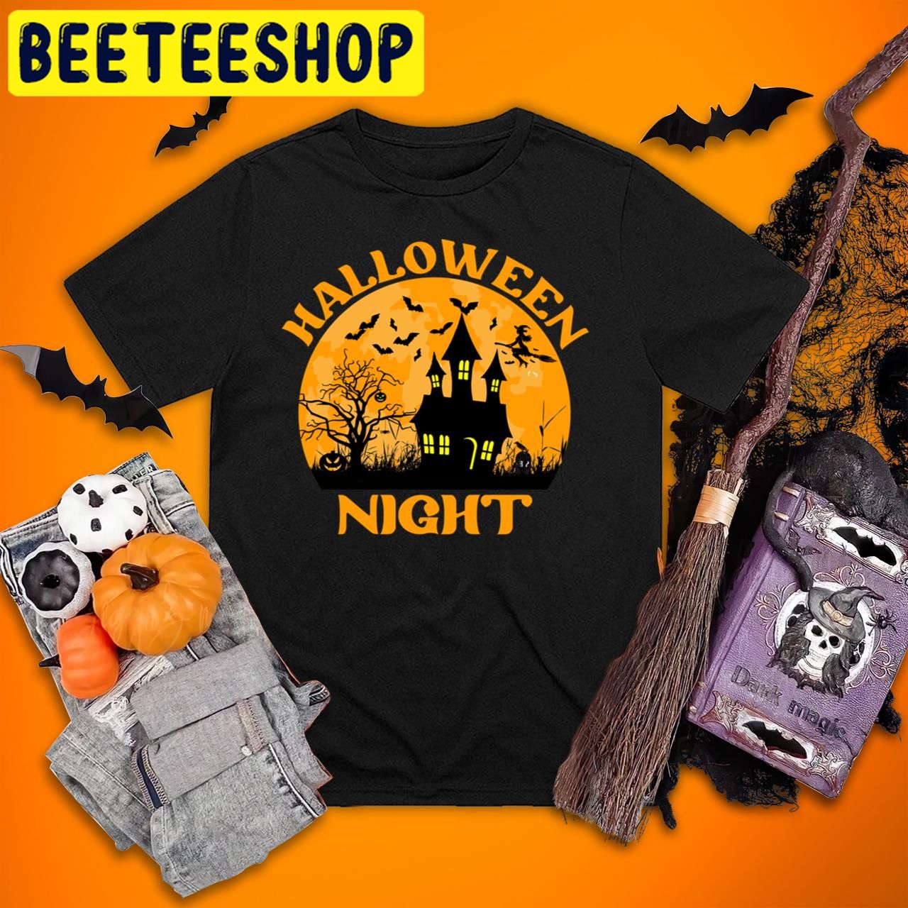 Horror Nights Bat Scary Halloween Trending Unisex T-Shirt