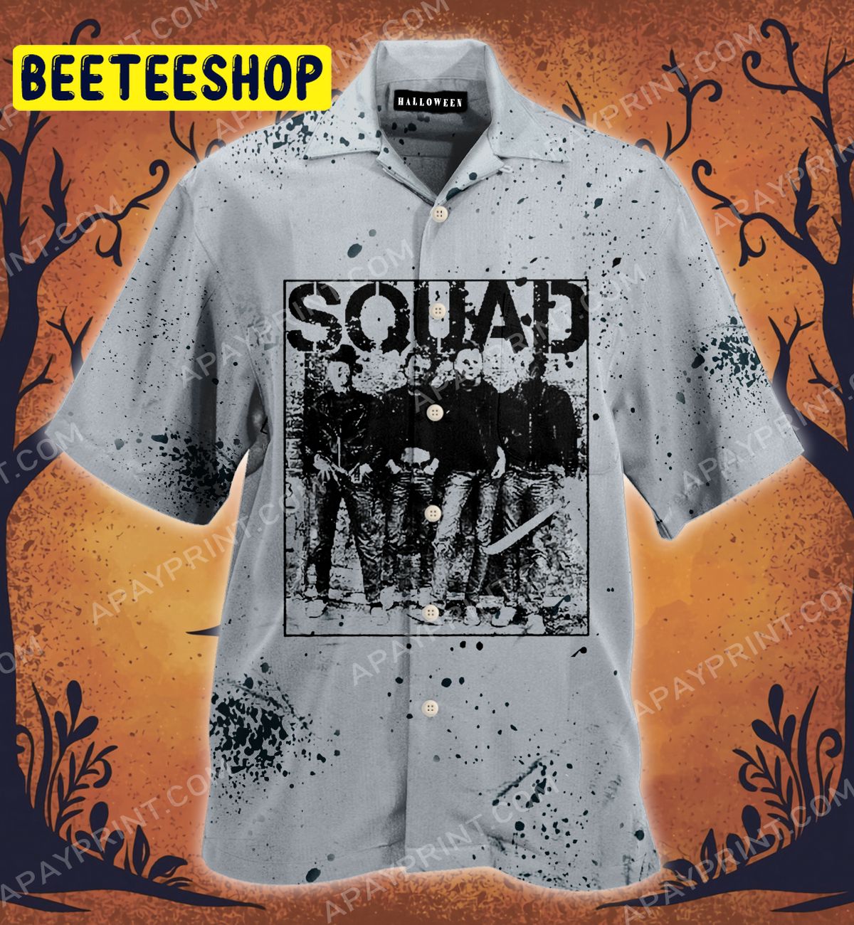 Horror Squad Movie Trending Hawaiian Shirt