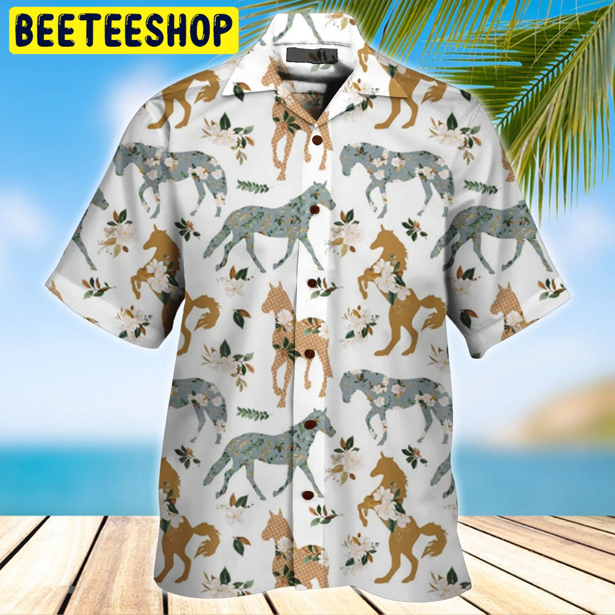 Horse 3D All Over Printed Trending Hawaiian Shirt