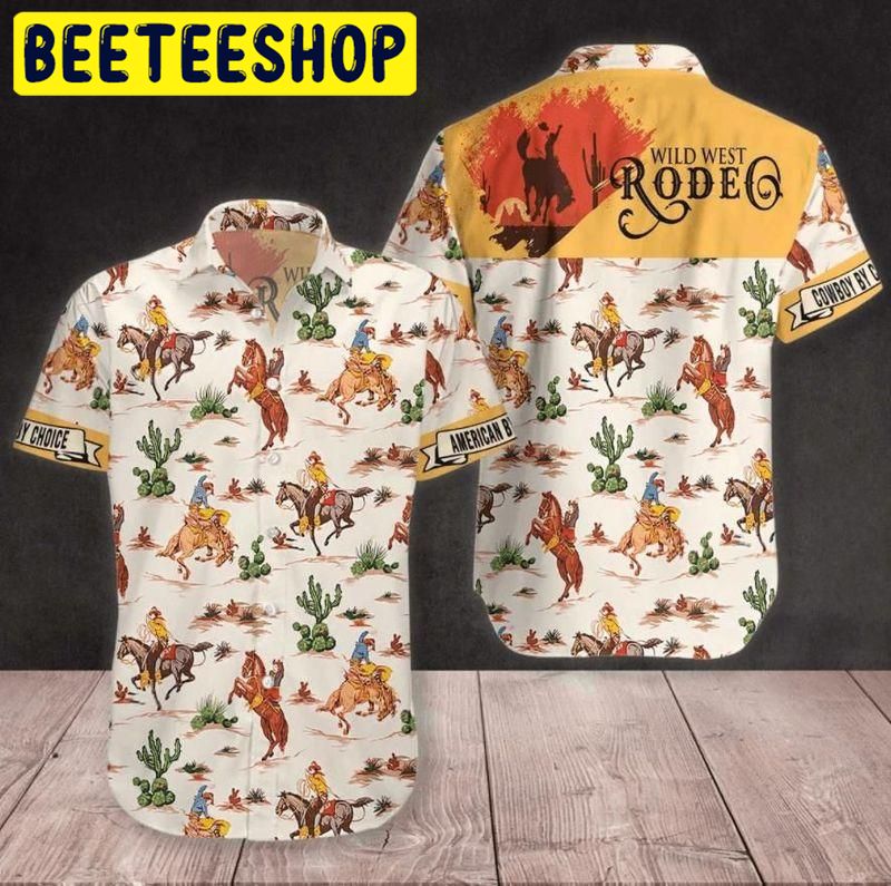 Horse Cowboy Wild West Rodeo Hawaiian Shirt