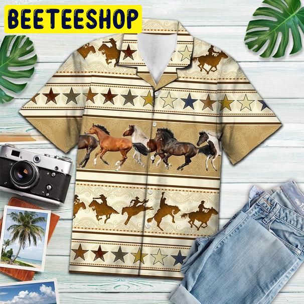 Horse Herd Hawaiian Shirt