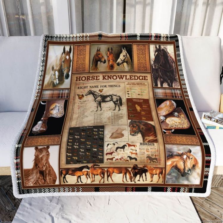 Horse Knowledge Right Name For Things Comfy Sofa Throw Blanket