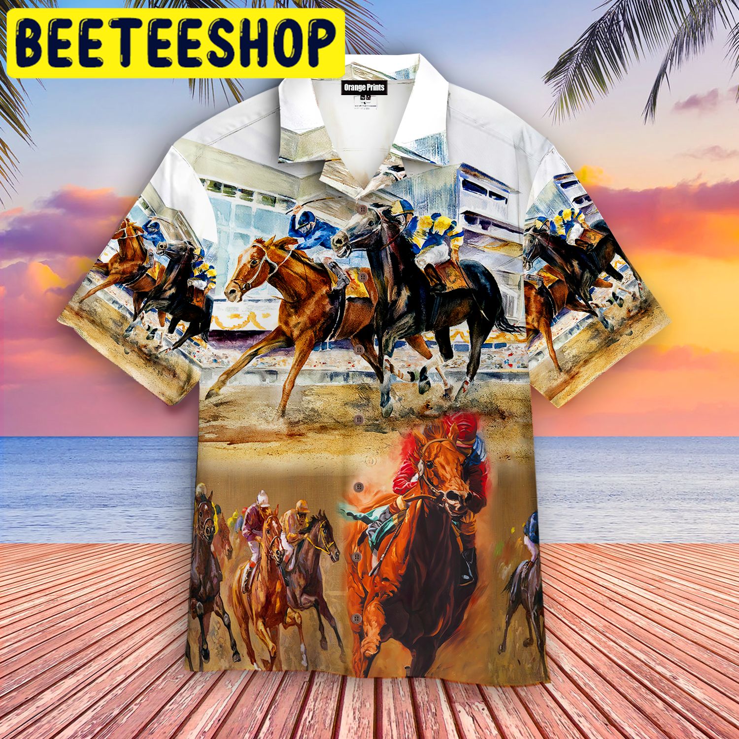 Horse Racing Hawaiian Shirt 3359