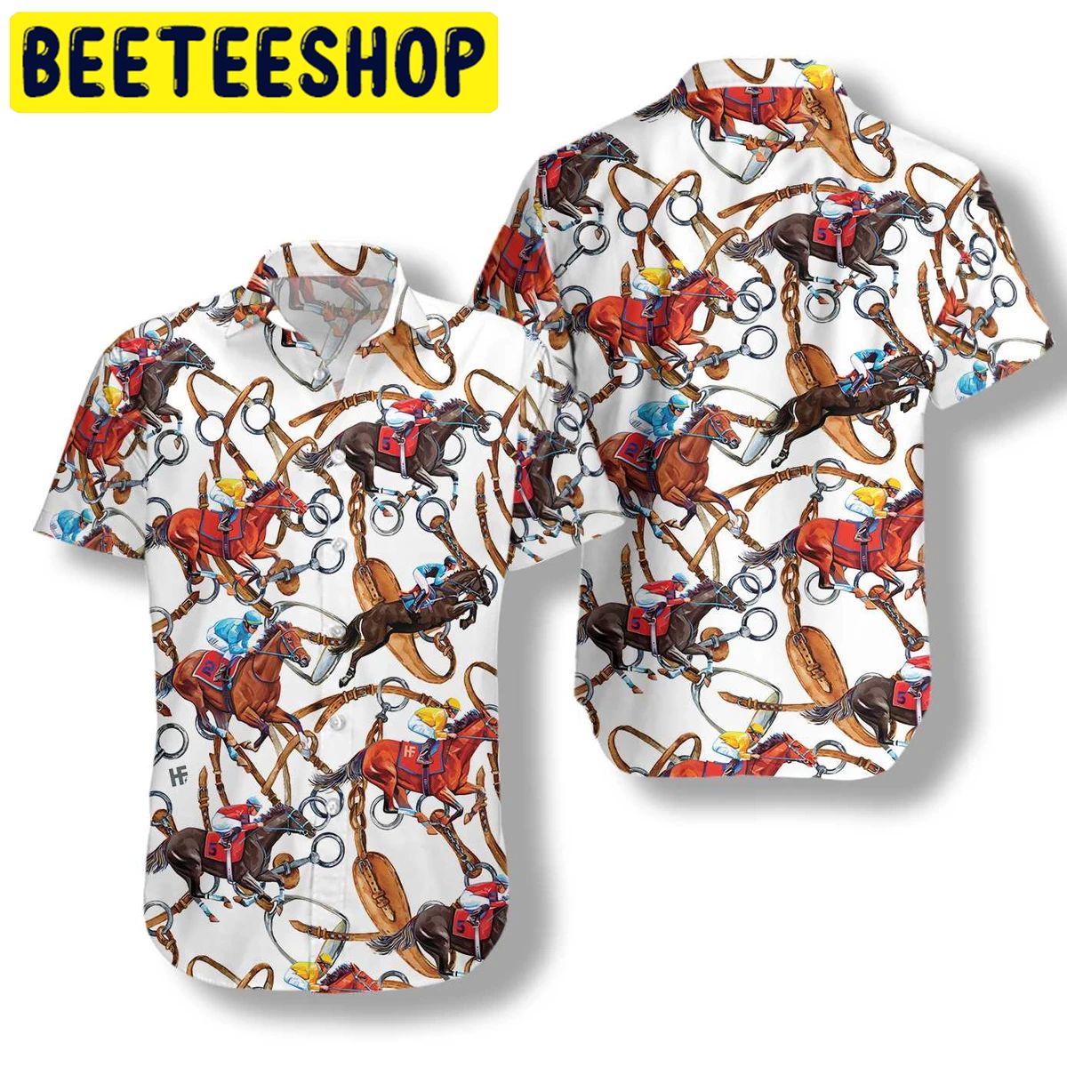 Horse Racing Hawaiian Shirt - Beeteeshop