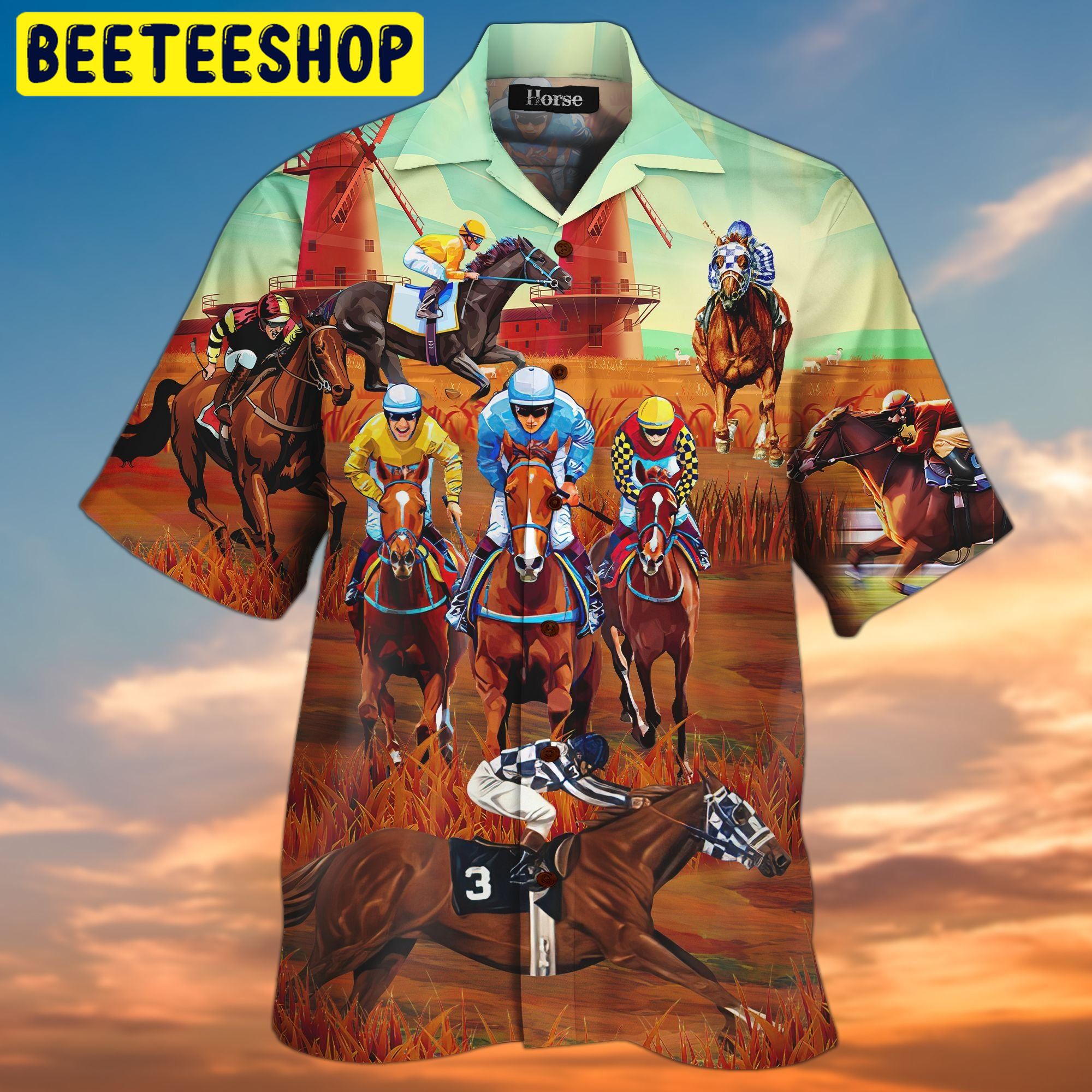 Horse Racing Trending Hawaiian Shirt