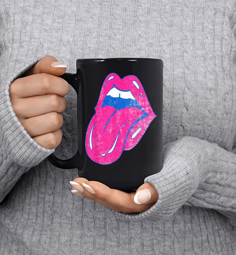 Hot Pink Lips Mouth Tongue Out Mug