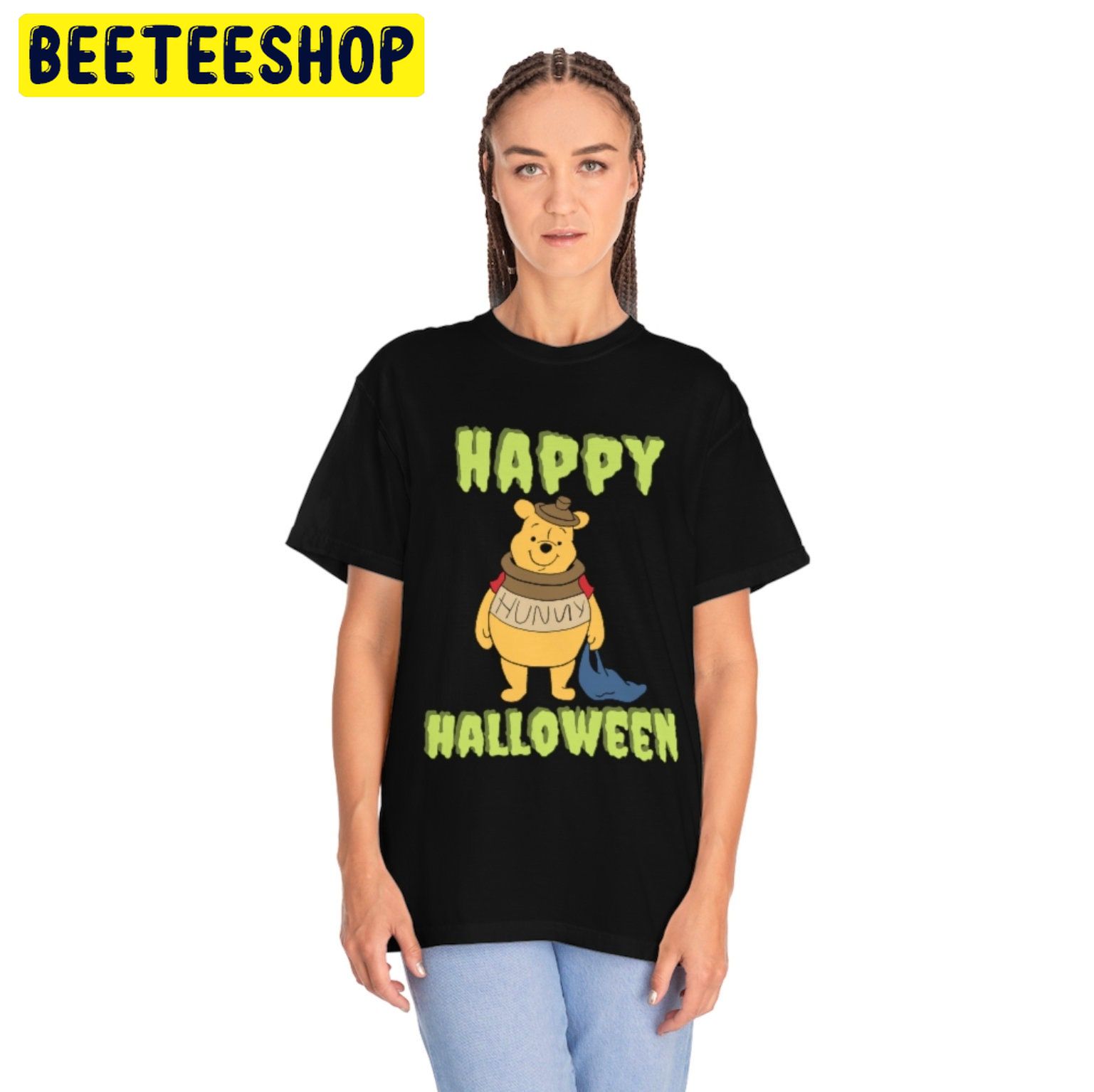 Hunny Happy Halloween Pooh Spoohky Trending Unisex Shirt