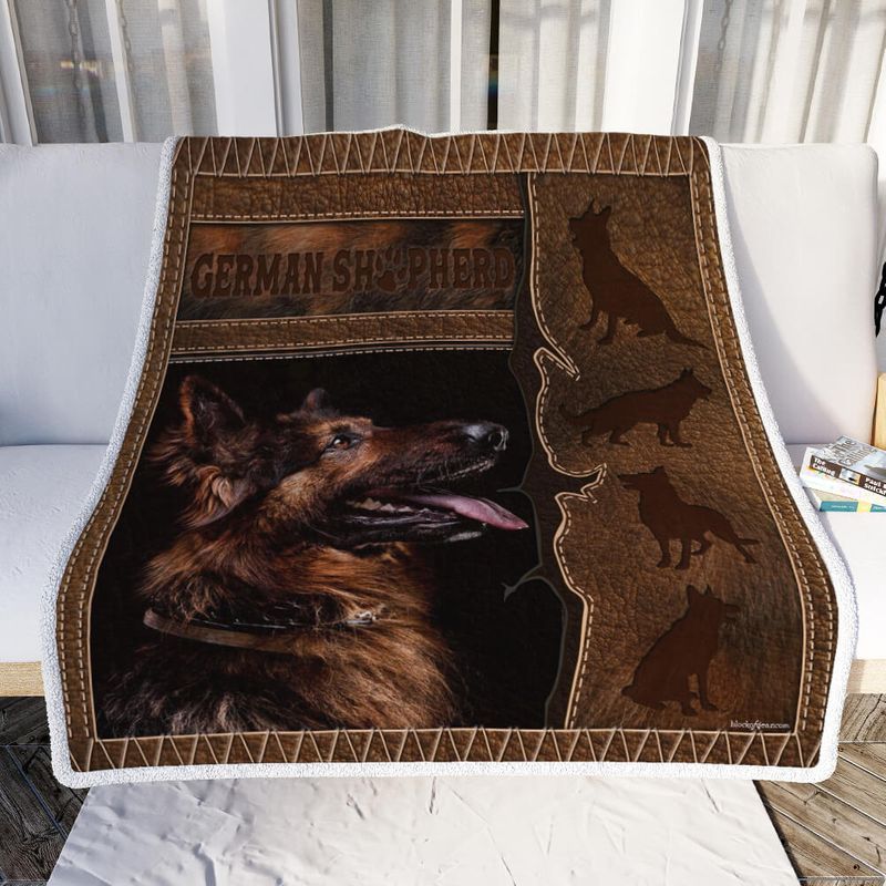 I Love German Shepherd Comfy Sofa Throw Blanket