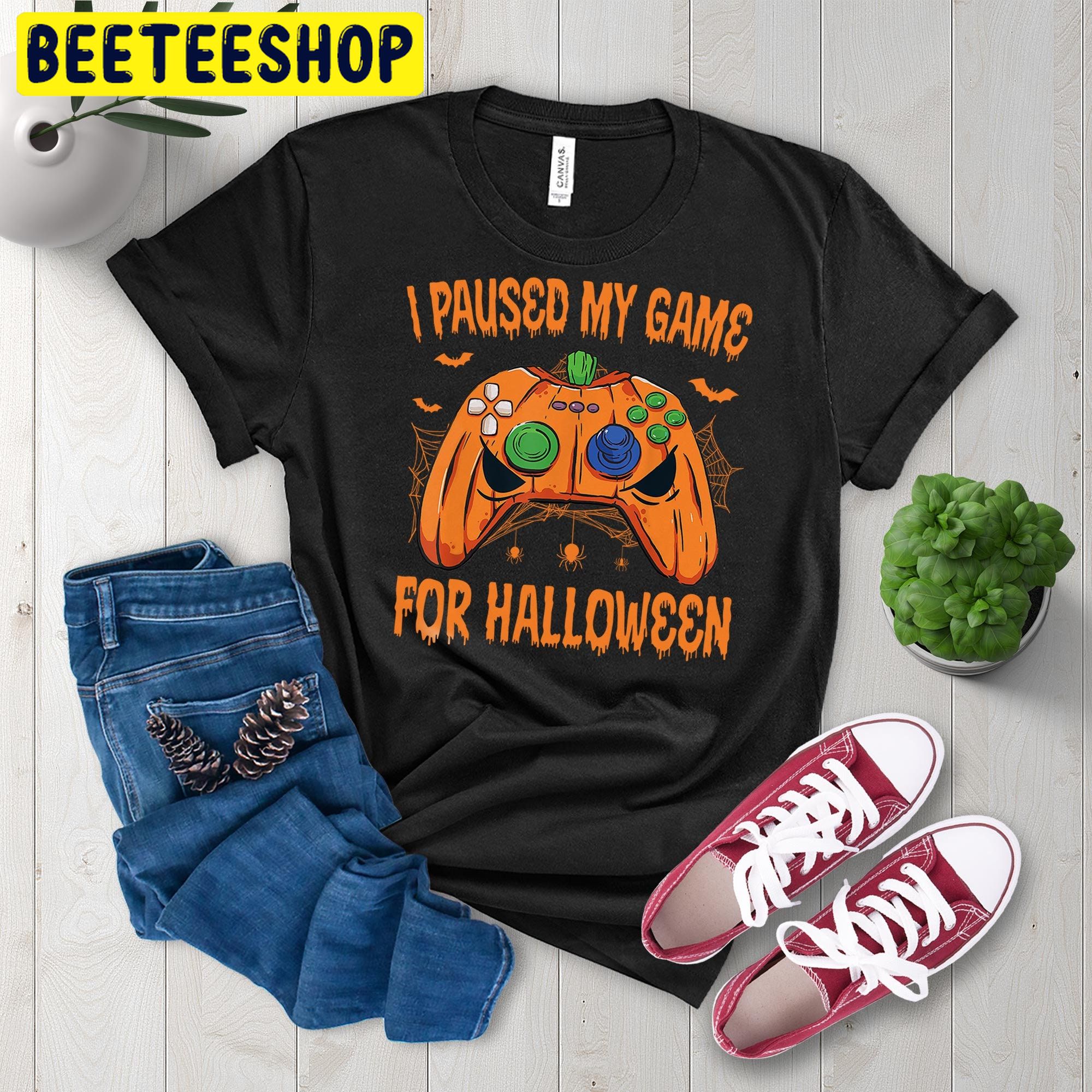 I Pause My Game For Halloween Trending Unisex Shirt