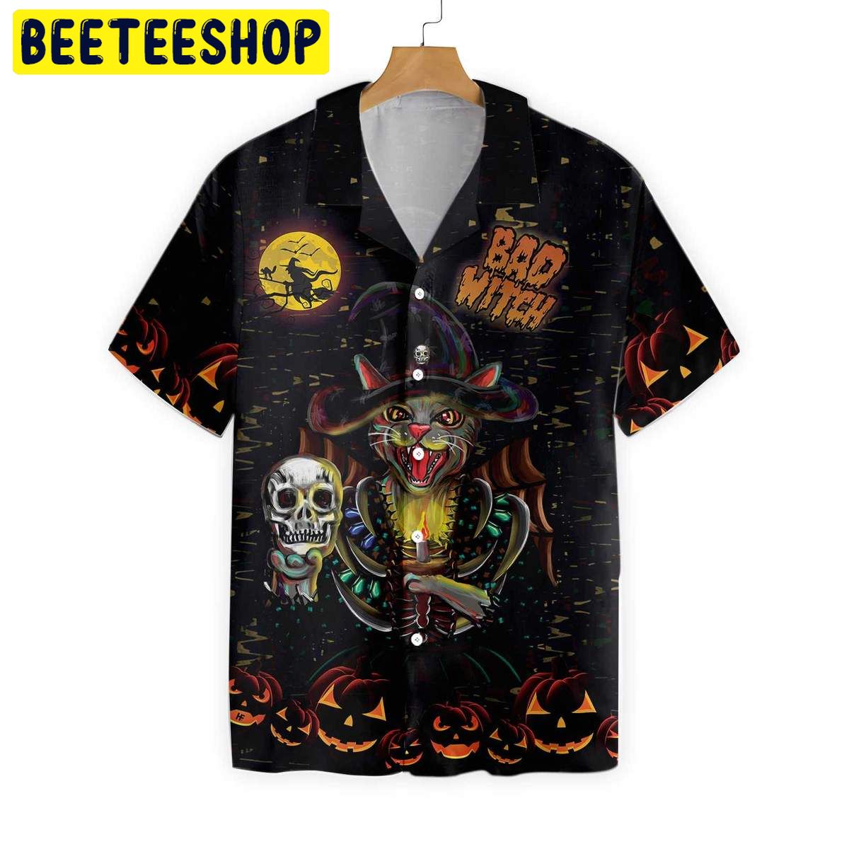 I’m A Bad Witch Cat Trending Hawaiian Shirt