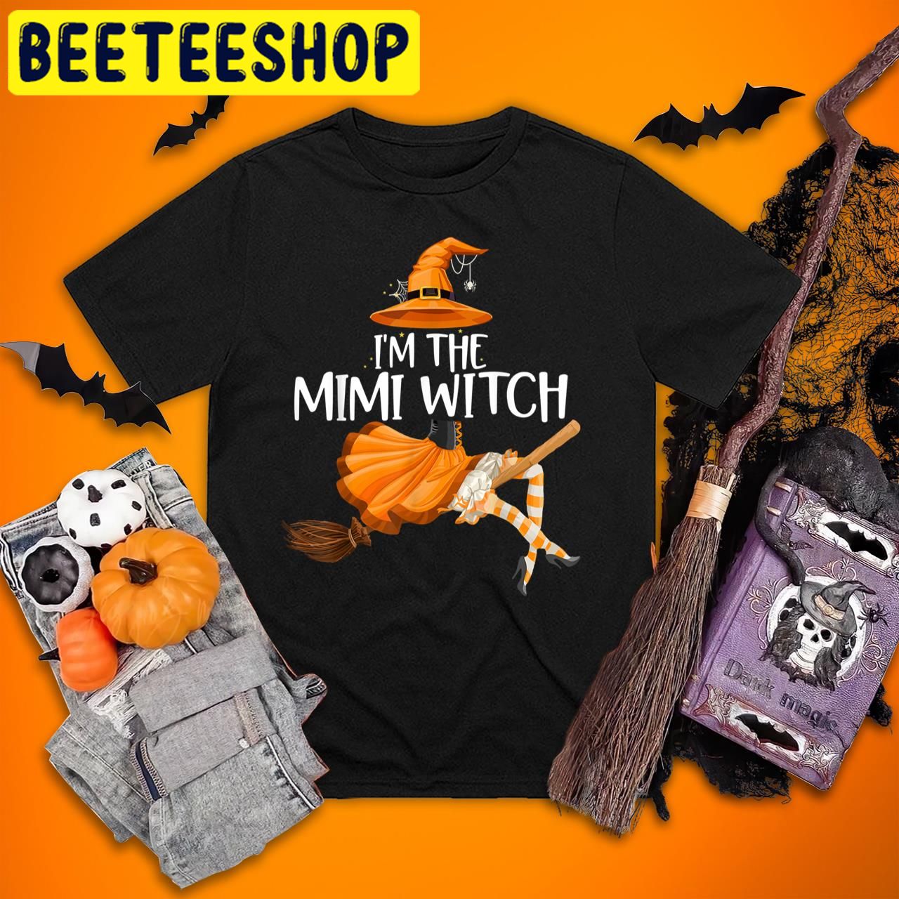 I’m The Mimi Witch Funny Matching Grandma Halloween Trending Unisex T-Shirt