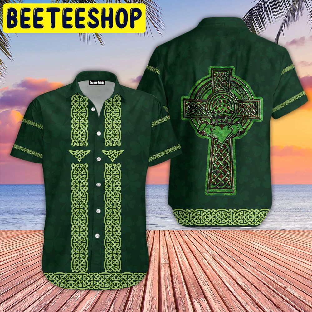 st patrick day hawaiian shirt