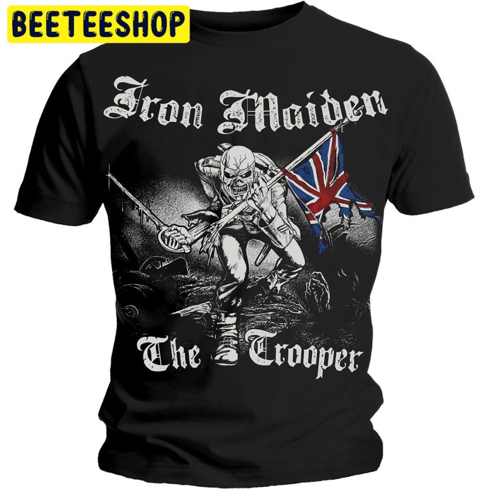 Iron Maiden The Trooper Steve Harris Backprint Trending Unisex Shirt